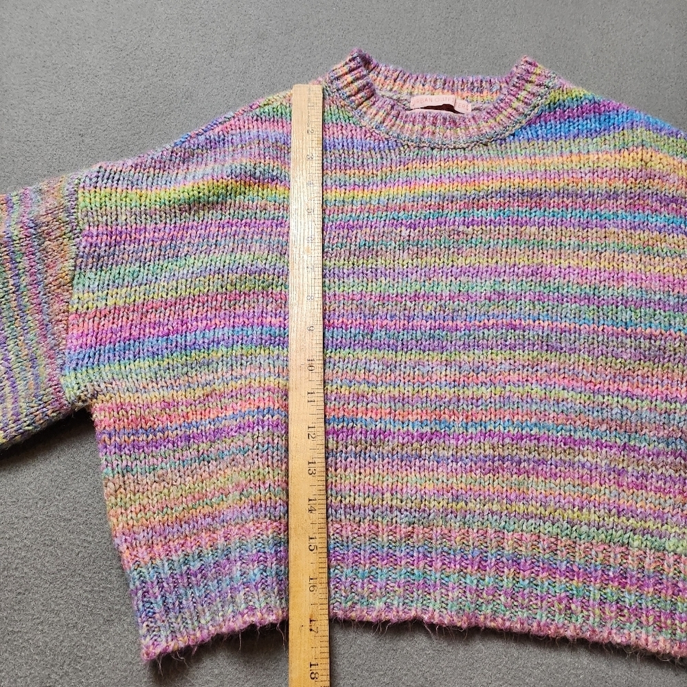 URBAN OUTFITTERS Agatha balloon sleeve rainbow sweater - Picture 14 of 15